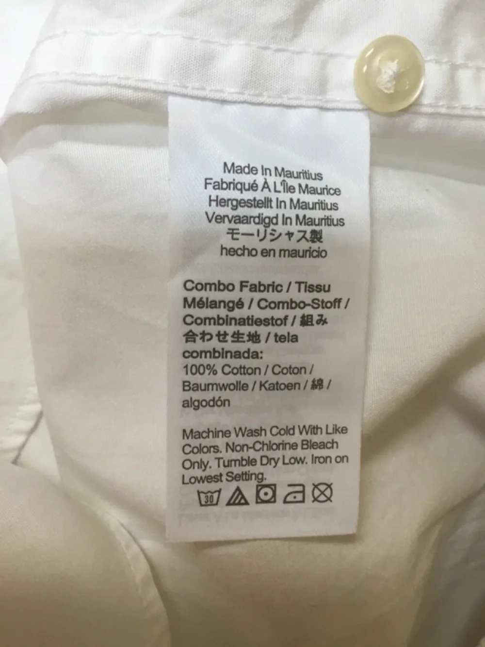 J crew white button down shirt